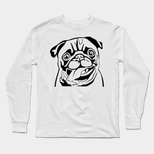 Charming Pug Pal - Adorable Pug Dog Long Sleeve T-Shirt